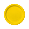 8 Pappteller Gelb 23 Cm - Unifarben