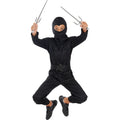 Ninja Kostüm Schwarz für Jungen für Kinder