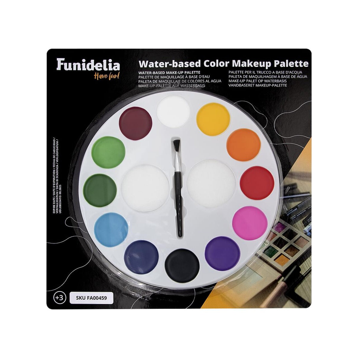 Op deze afbeelding zie je een Accessoires, van het merk Funidelia. Make Up Palet Met 12 Kleuren