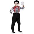 Stiller Französischer Pantomime-Clown Claude Kostüm für Jungen / Kinder
