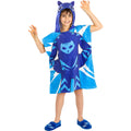 Catboy Poncho Handtuch für Jungen - Pj Masks Kostüm für Kinder