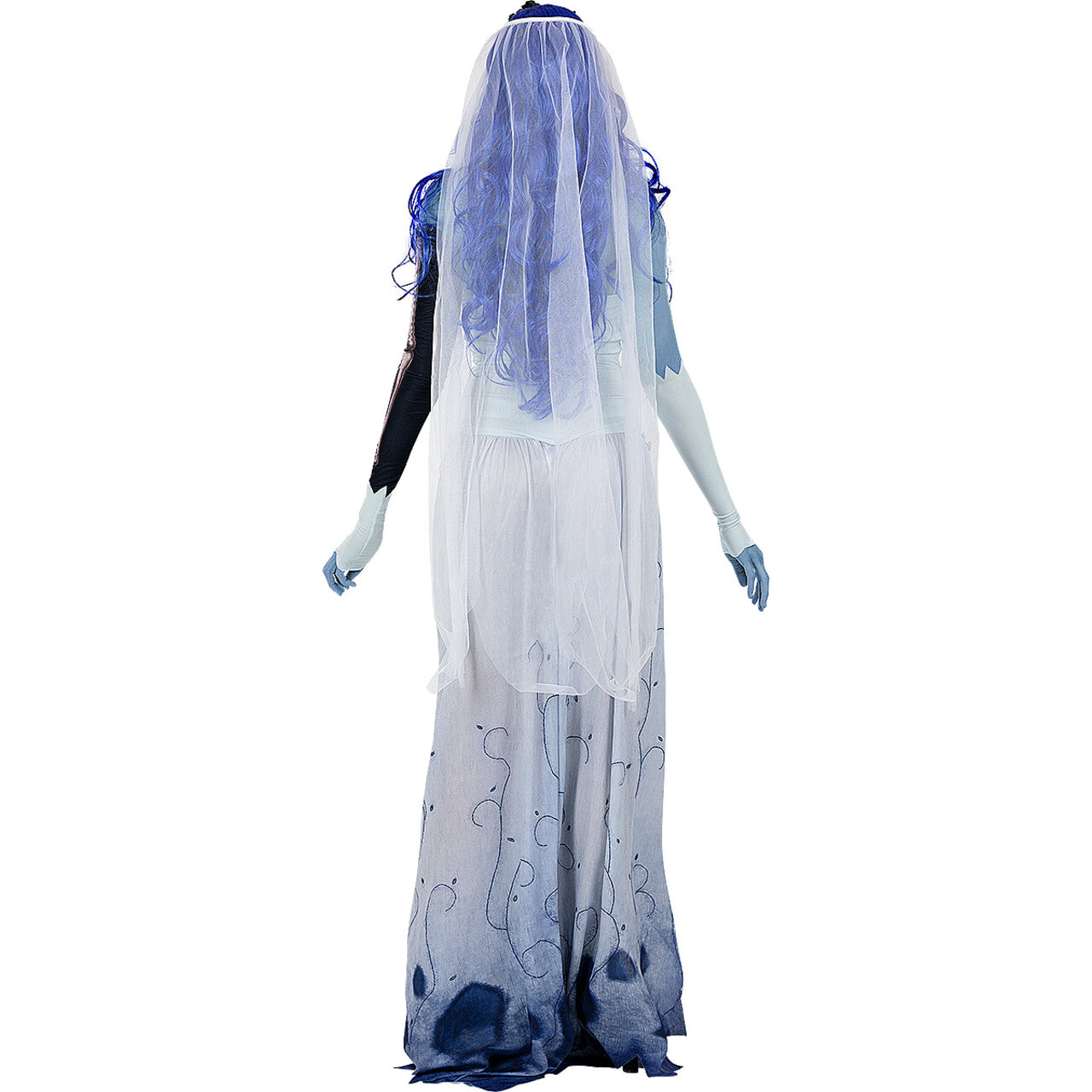 Op deze afbeelding zie je een Accessoires, van het merk Funidelia. Fantasy IJskoude Spook Prinses Pruik Blauw