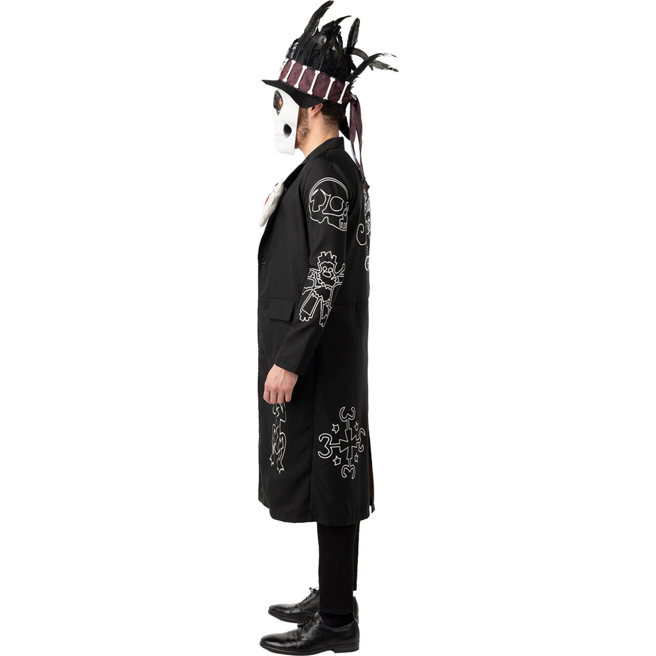 Op deze afbeelding zie je een Kostuums, van het merk Funidelia. Voodoo Master Sjamaan Man Kostuum