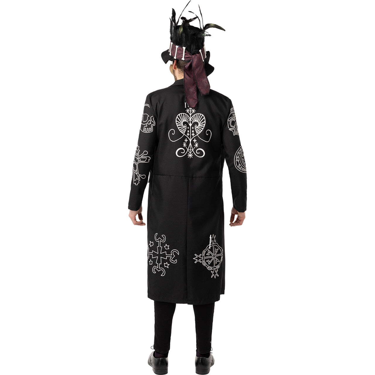 Op deze afbeelding zie je een Kostuums, van het merk Funidelia. Voodoo Master Sjamaan Man Kostuum
