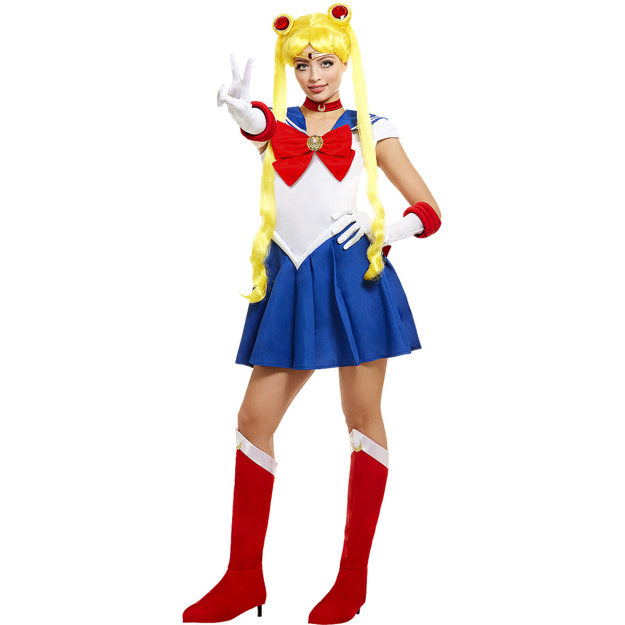 Op deze afbeelding zie je een Kostuums, van het merk Funidelia. Molly Baker Sailor Moon Vrouw Kostuum
