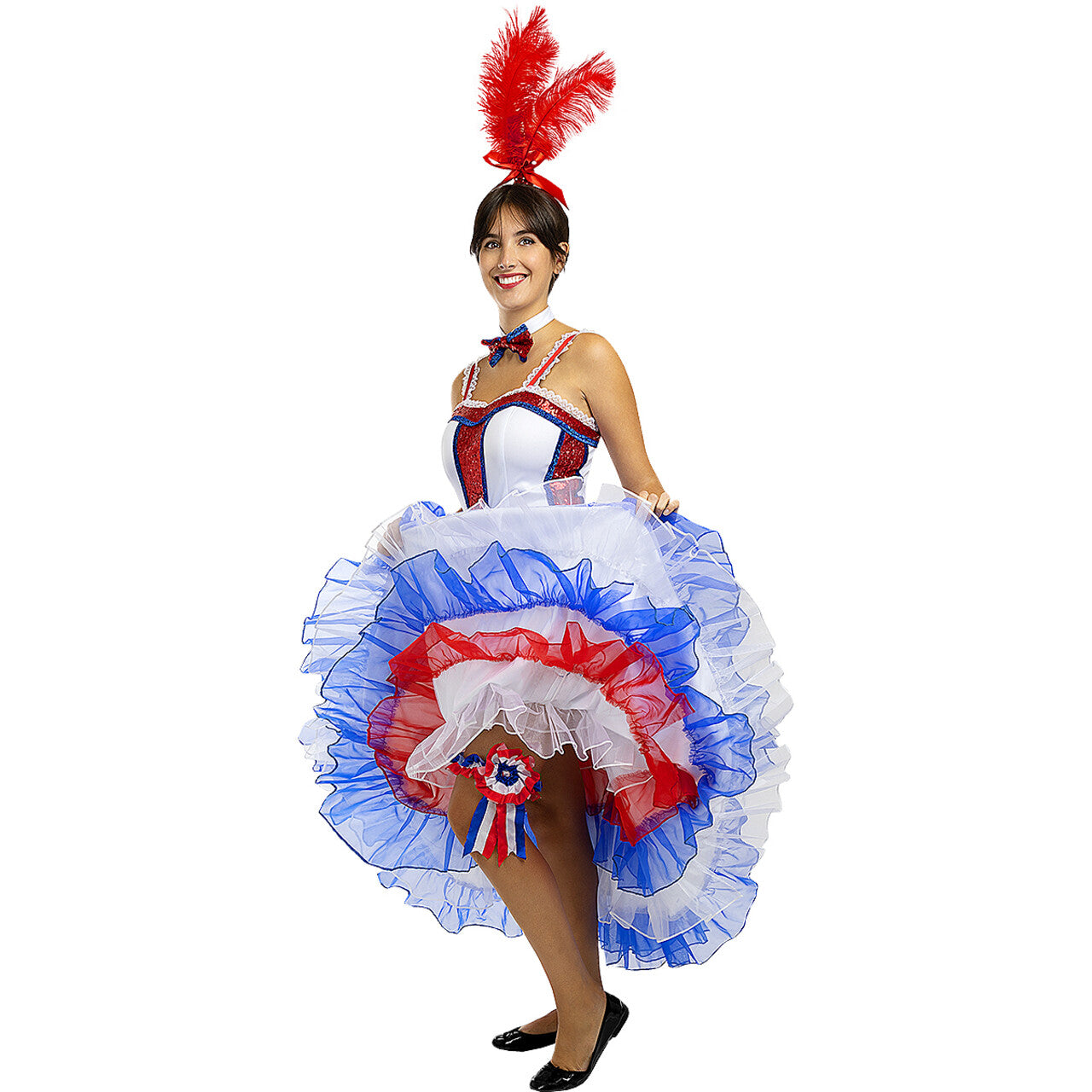 Op deze afbeelding zie je een Kostuums, van het merk Funidelia. Moulin Rouge Danseres Vrouw Kostuum