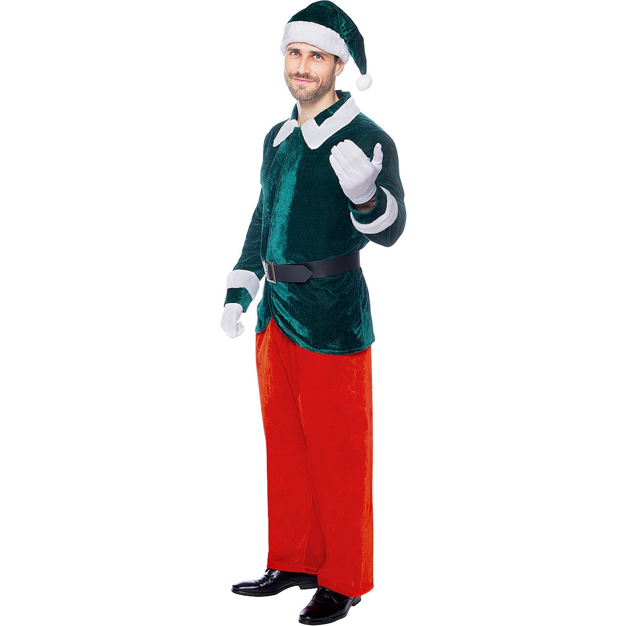 Op deze afbeelding zie je een Kostuums, van het merk Funidelia. Deluxe Kerst Elf Will Snow Man Kostuum