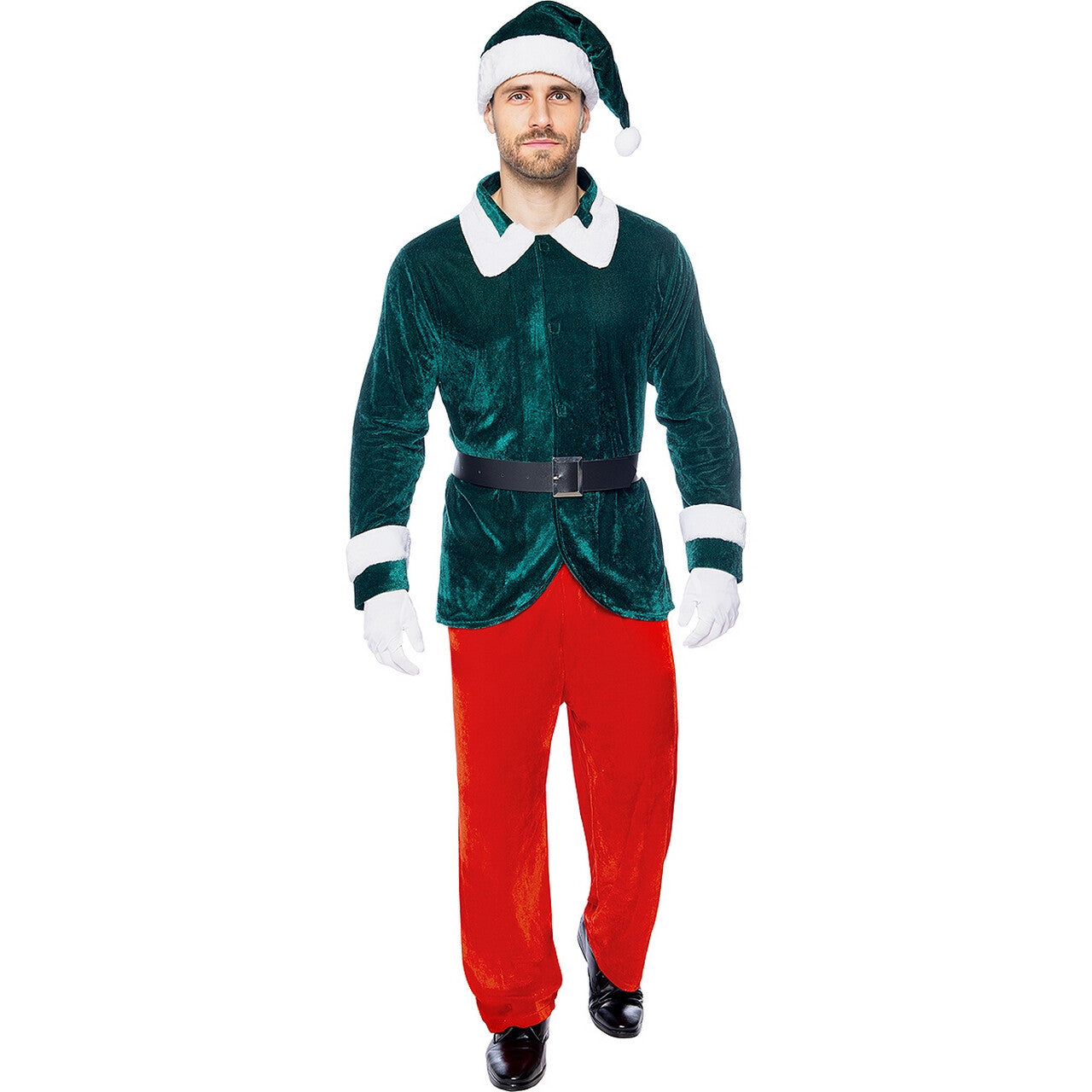 Op deze afbeelding zie je een Kostuums, van het merk Funidelia. Deluxe Kerst Elf Will Snow Man Kostuum