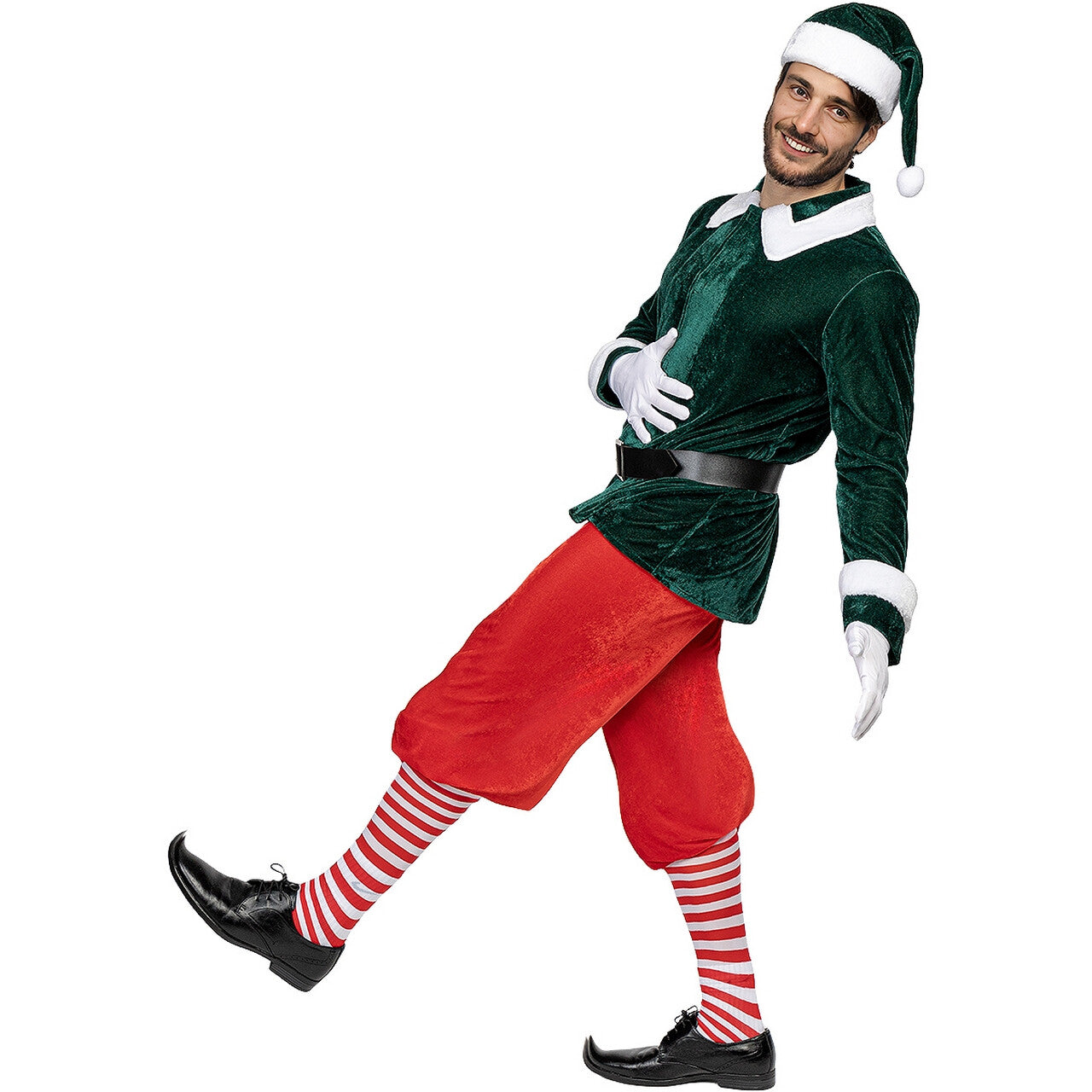 Op deze afbeelding zie je een Kostuums, van het merk Funidelia. Deluxe Kerst Elf Will Snow Man Kostuum