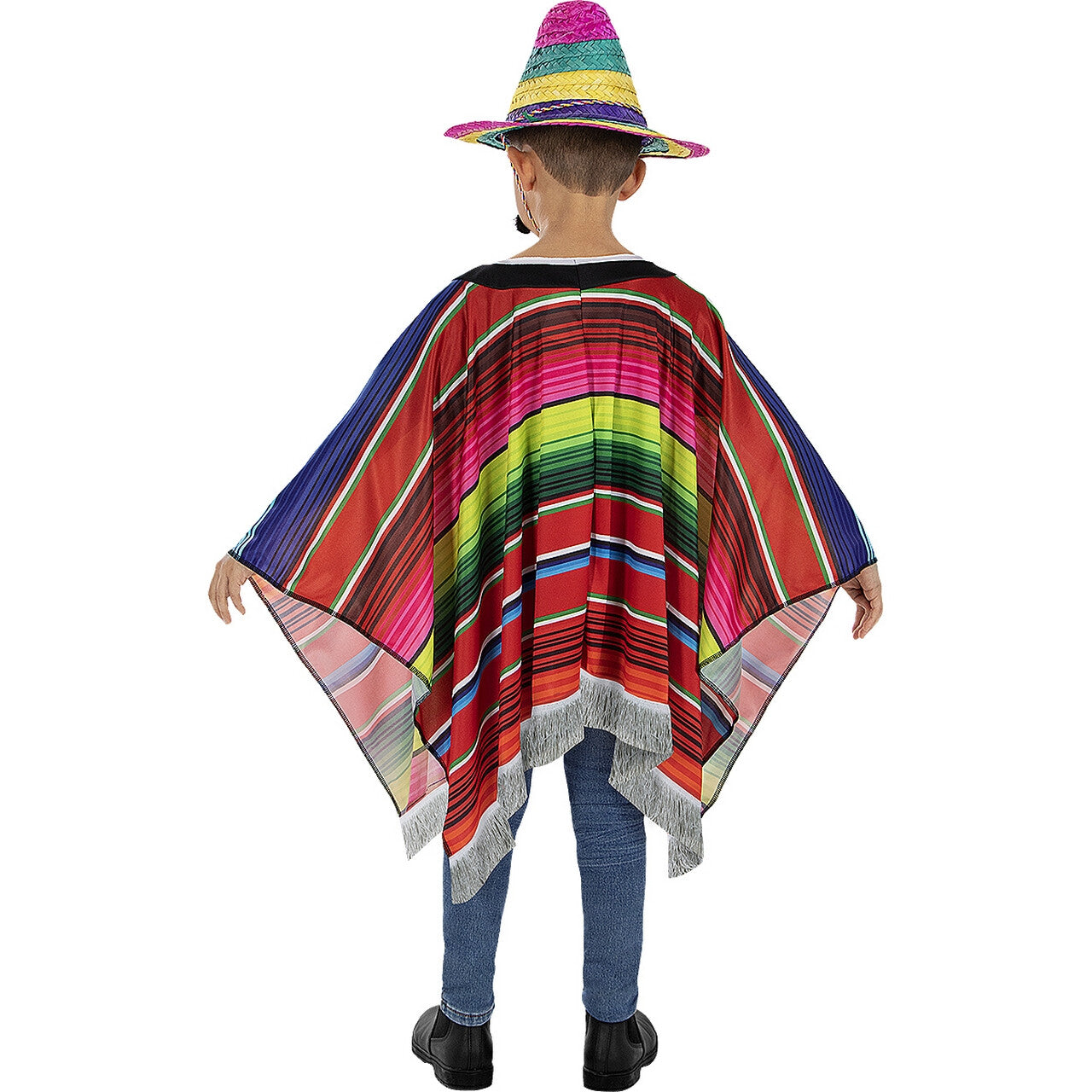 Op deze afbeelding zie je een Kostuums, van het merk Funidelia. Dilano Mexicano Poncho Kind Kostuum