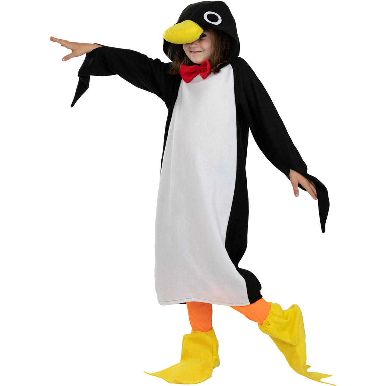 Op deze afbeelding zie je een Kostuums, van het merk Funidelia. Happy Pinguin Pingu Kind Kostuum