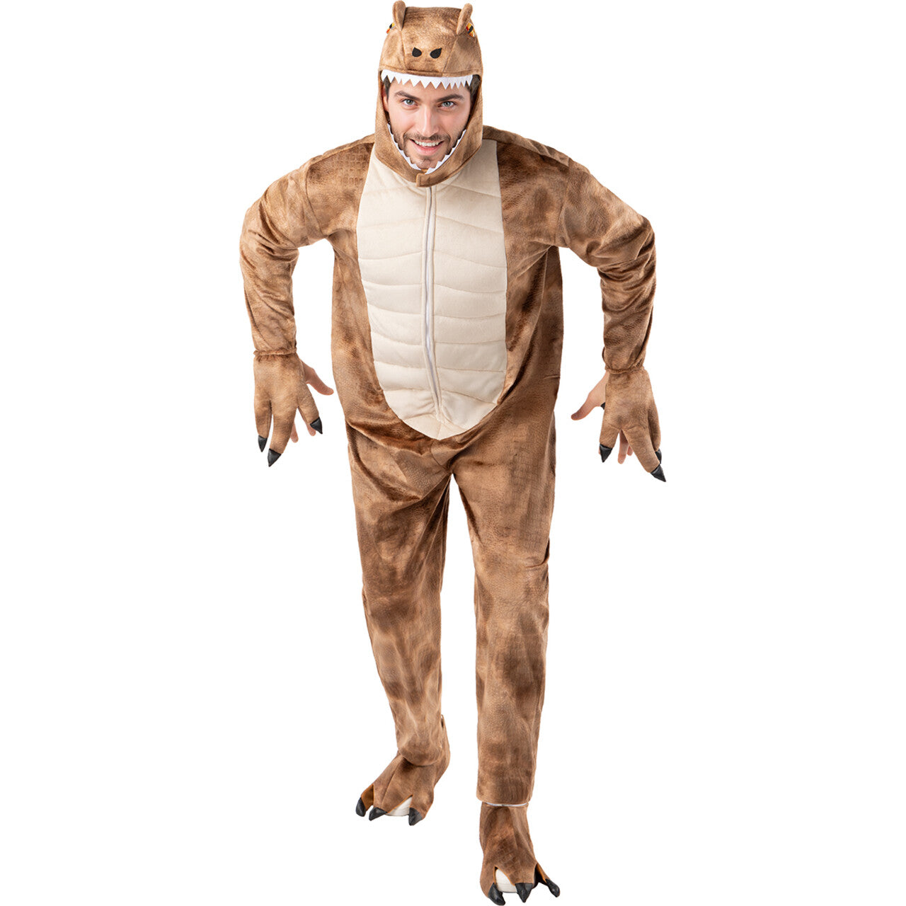 Op deze afbeelding zie je een Kostuums, van het merk Funidelia. T-Rex Dinosaurus Man Kostuum