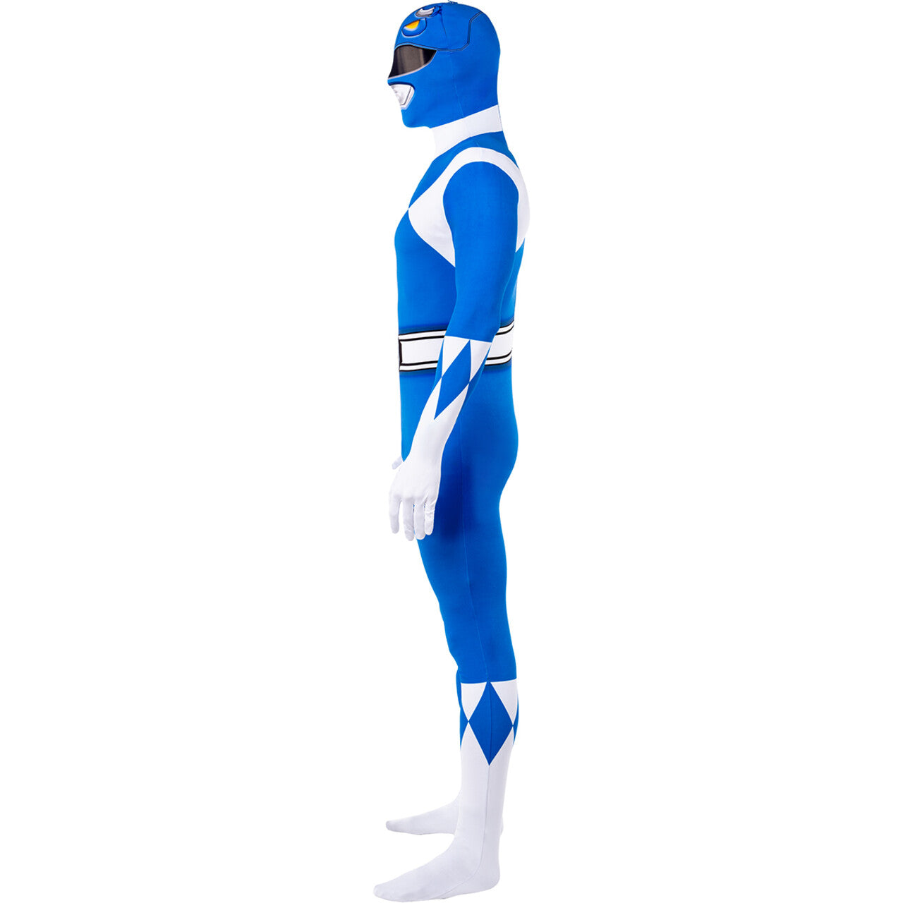 Op deze afbeelding zie je een Kostuums, van het merk Funidelia. Blue Power Ranger™ - Second Skin Kostuum