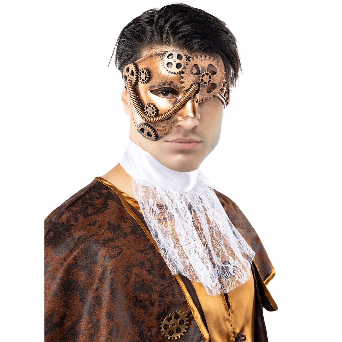 Op deze afbeelding zie je een Accessoires, van het merk Funidelia. Masker Steampunk Wheels Of Time