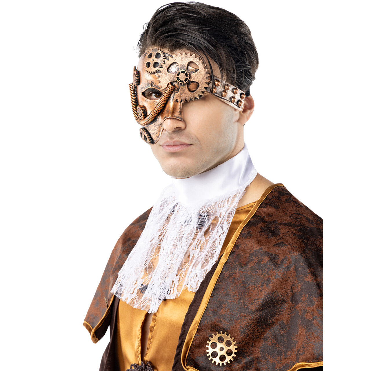 Op deze afbeelding zie je een Accessoires, van het merk Funidelia. Masker Steampunk Wheels Of Time
