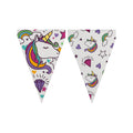 1 Einhorn Fähnchengirlande - Lovely Unicorn