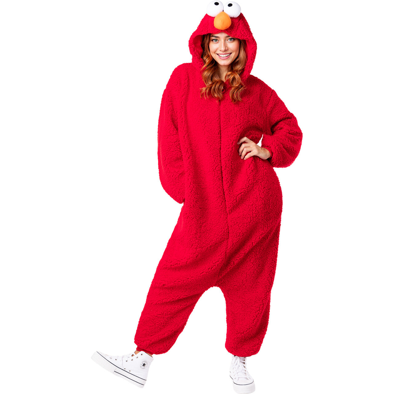 Op deze afbeelding zie je een Kostuums, van het merk Funidelia. Super Comfy Elmo Sesamstraat™ Unisex Kostuum