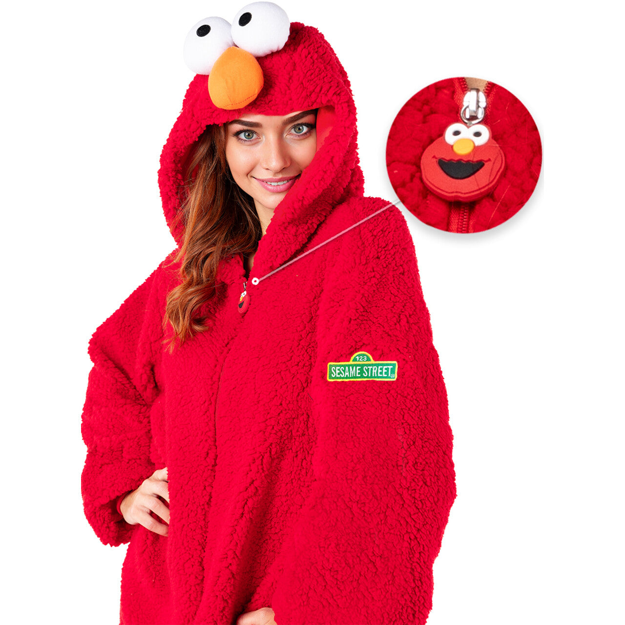 Op deze afbeelding zie je een Kostuums, van het merk Funidelia. Super Comfy Elmo Sesamstraat™ Unisex Kostuum