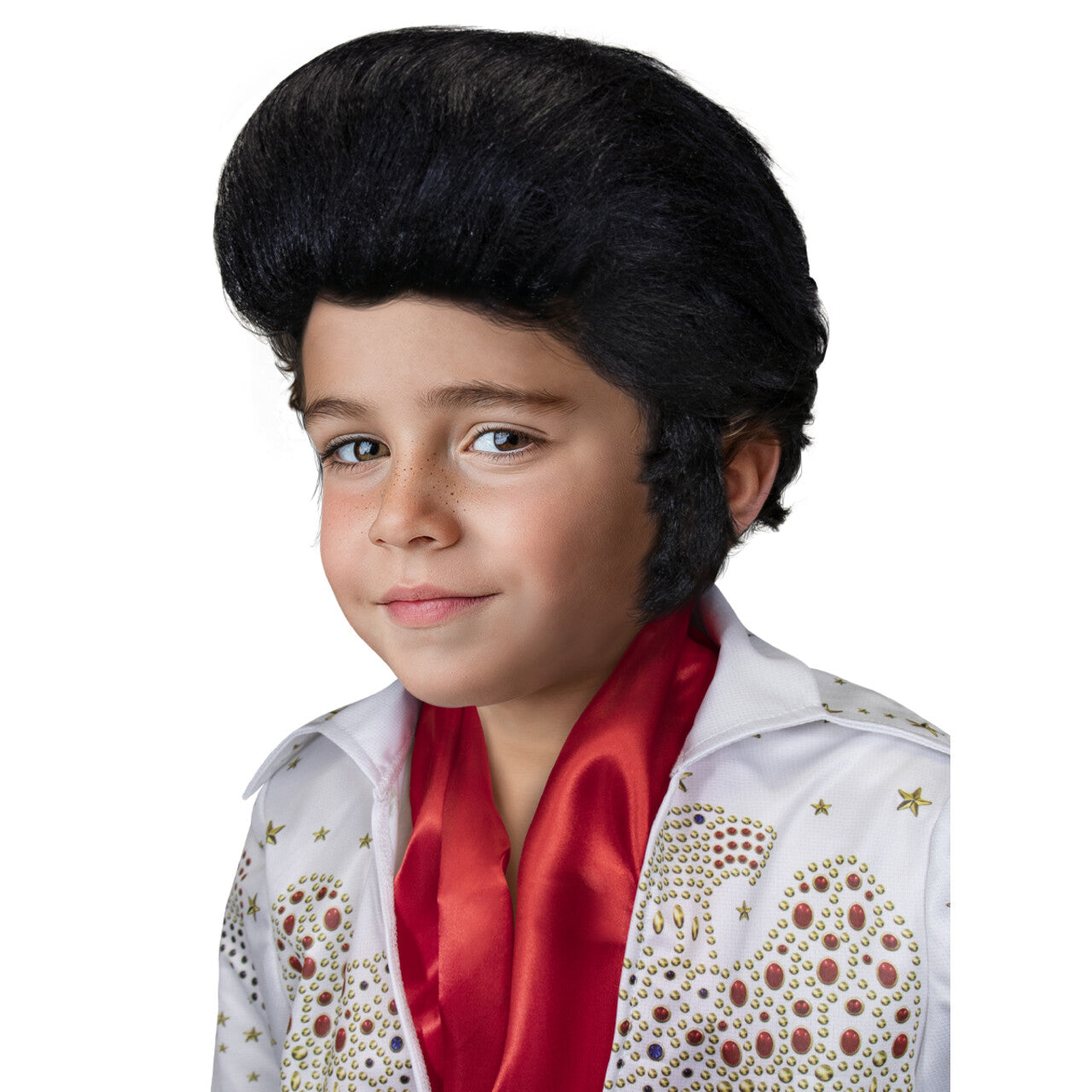 Op deze afbeelding zie je een Accessoires, van het merk Funidelia. Vegas King Elvis Pruik Kind