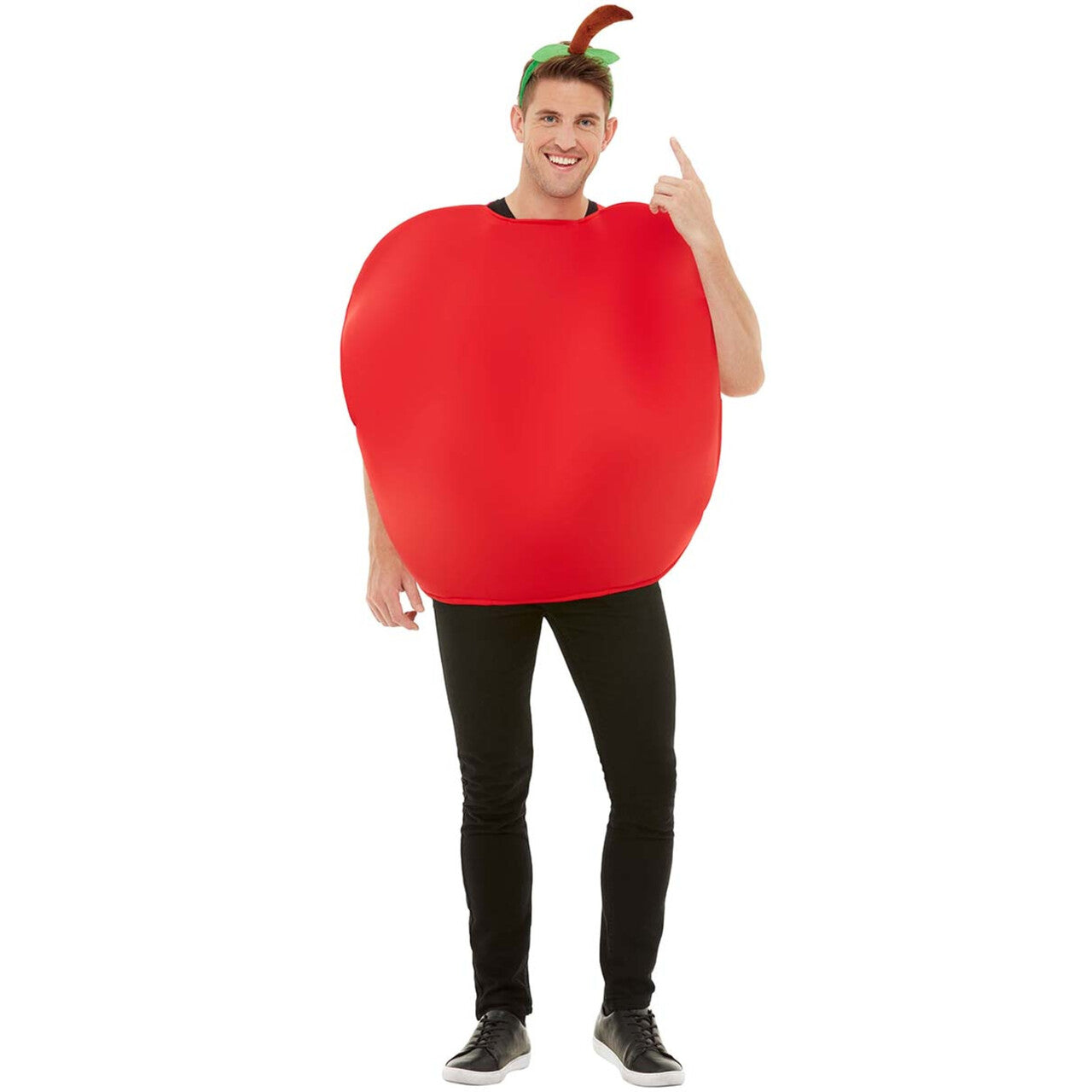 Op deze afbeelding zie je een Kostuums, van het merk Funidelia. Rode Delicious Appel Kostuum