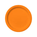 8 Pappteller Orange 23 Cm - Unifarben
