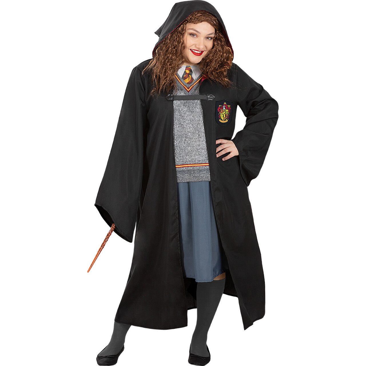 Op deze afbeelding zie je een Accessoires, van het merk Funidelia. Hermione Harry Potter Wafel Pruik