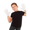 Weiße Handschuhe 19 Zentimeter für Kinder