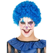 Op deze afbeelding zie je een Accessoires, van het merk Funidelia. Blauwe Vrolijke Krullenpruik