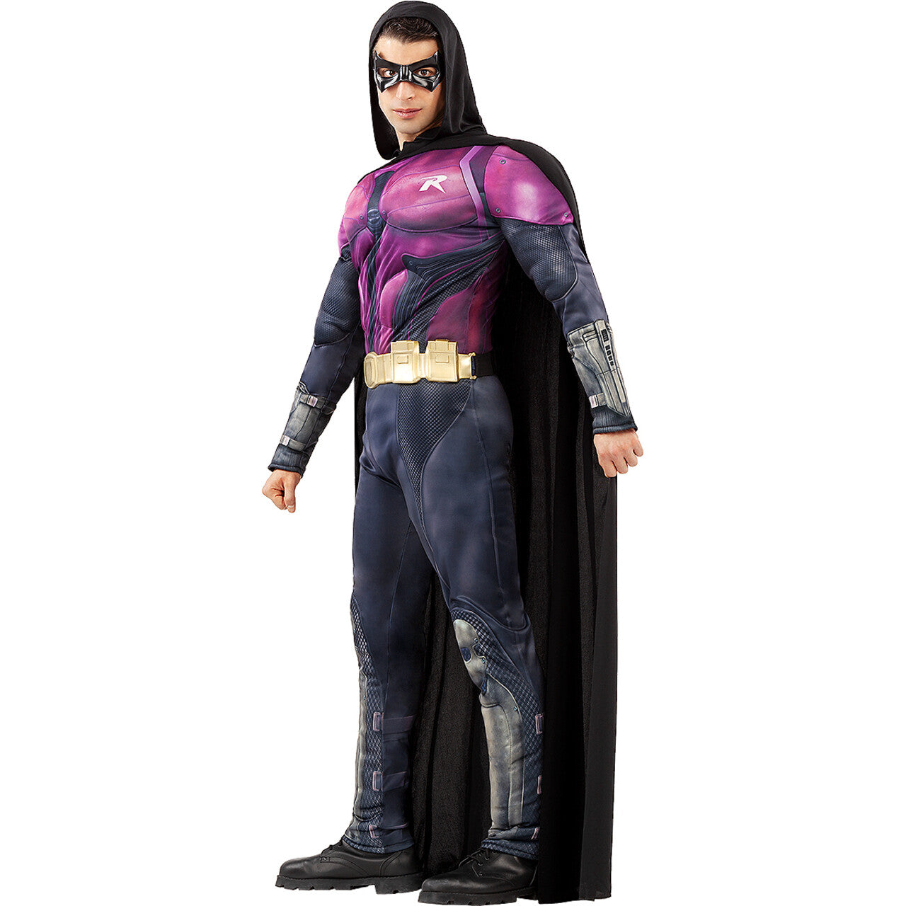 Op deze afbeelding zie je een Kostuums, van het merk Funidelia. Robin In Arkham Knight Man Kostuum