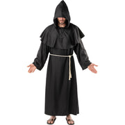 Op deze afbeelding zie je een Kostuums, van het merk Funidelia. Deluxe Zwarte Monnik Unisex Kostuum
