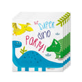 16 Dinosaurier Servietten - Dinosaurs Party 33x33 Cm