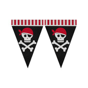 Op deze afbeelding zie je een Decoratie, van het merk Funidelia. Vlaggenlijn Pirates Party 3 Meter