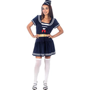 Op deze afbeelding zie je een Kostuums, van het merk Funidelia. Alle Hens Aan Dek Matroos Vrouw Kostuum
