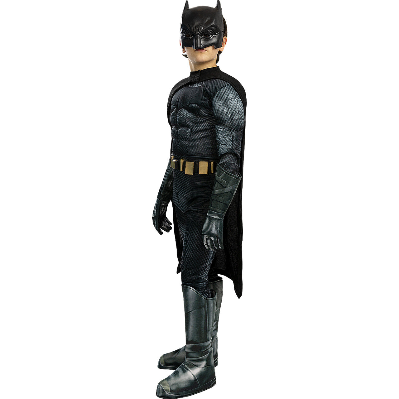 Op deze afbeelding zie je een Kostuums, van het merk Funidelia. Deluxe Batman™ Justice League™ Kind Jongen Kostuum