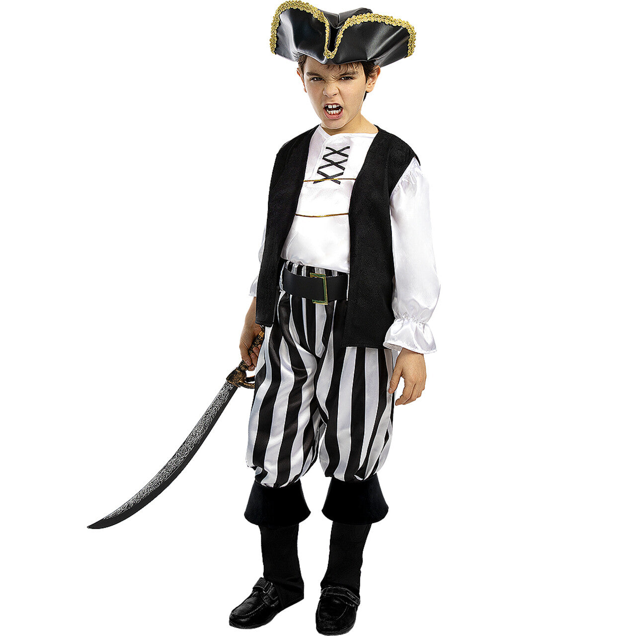 Op deze afbeelding zie je een Accessoires, van het merk Funidelia. Zwarte Piraat Schoenhoezen Kind