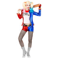 Harley Quinn Glanzende Wahnsinnsheldin Damenkostüm