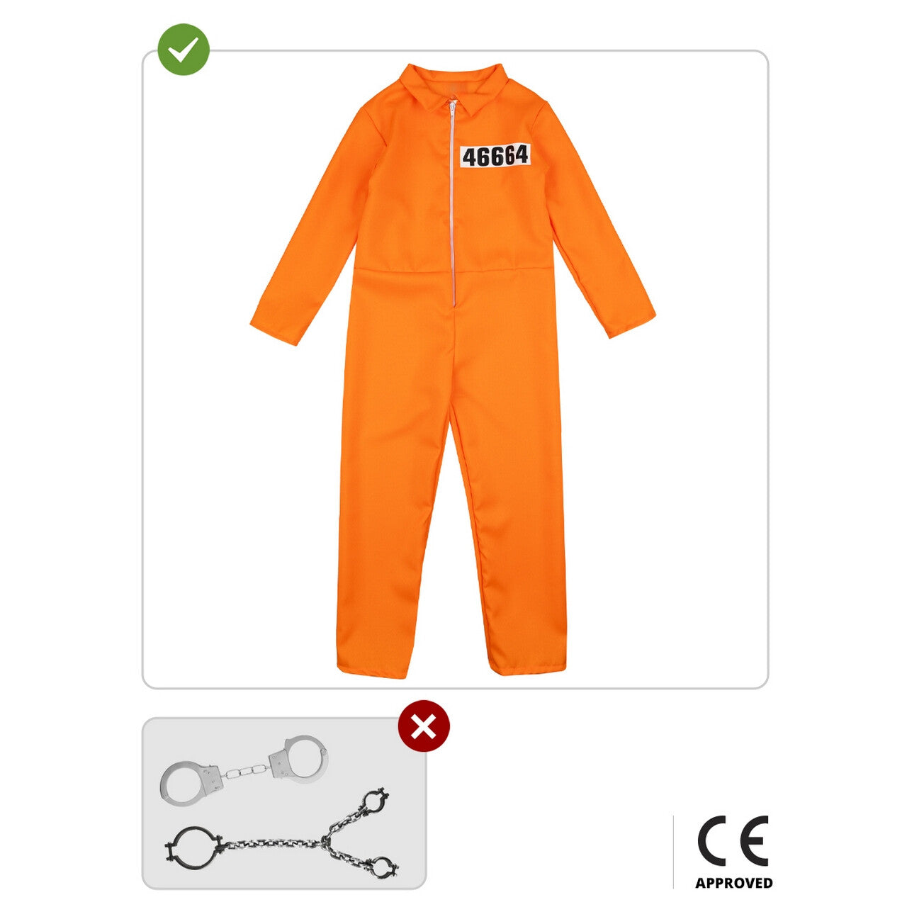 Op deze afbeelding zie je een Kostuums, van het merk Funidelia. Jeugd Gevangene Wimpie Holland Kind Kostuum