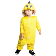 Op deze afbeelding zie je een Kostuums, van het merk Funidelia. Tweety Looney Tunes Onesie Kind Kostuum