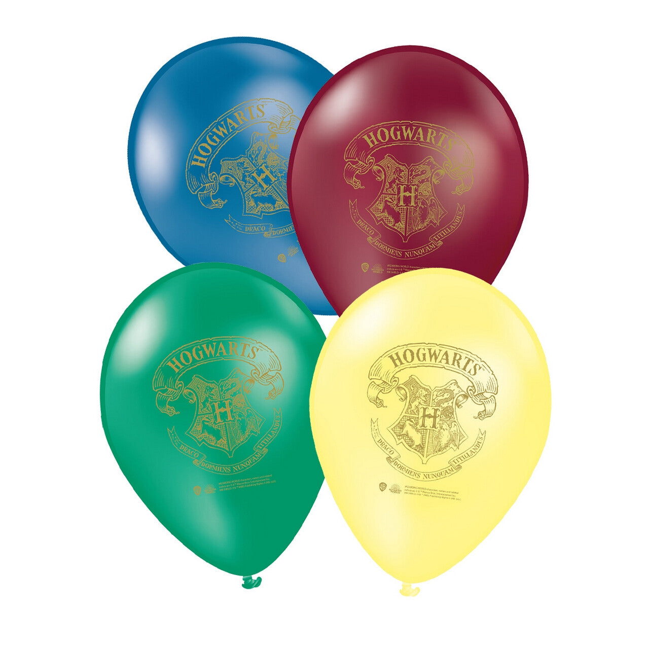 Op deze afbeelding zie je een Decoratie, van het merk Funidelia. 8 Ballonnen Harry Potter Hogwarts Houses