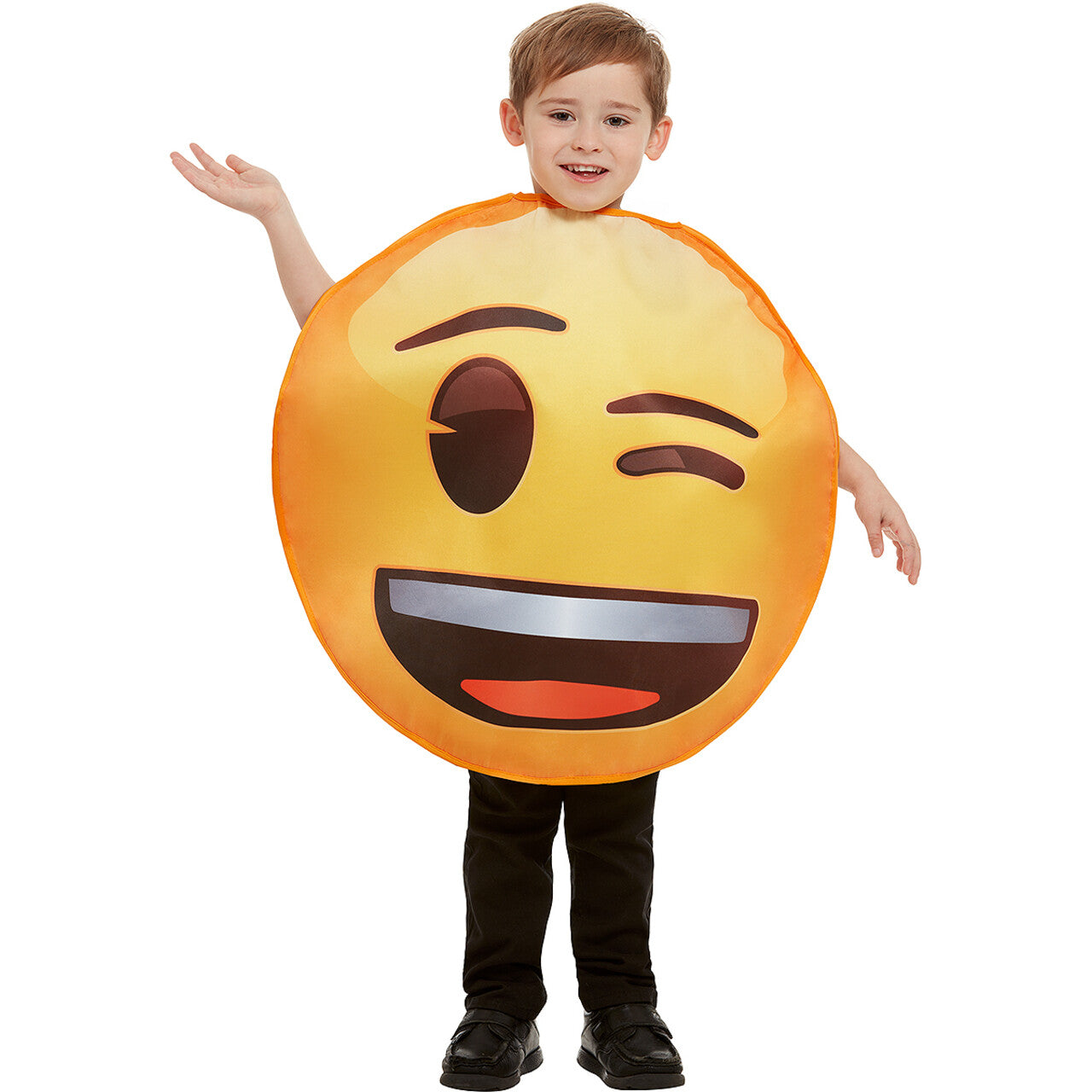 Op deze afbeelding zie je een Kostuums, van het merk Funidelia. Knipoog Emoji Kind Kostuum