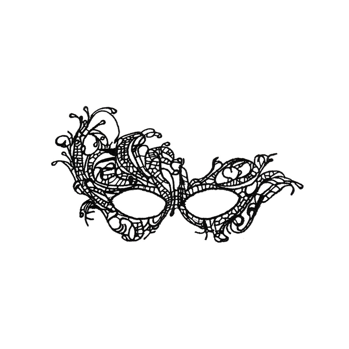 Op deze afbeelding zie je een Accessoires, van het merk Funidelia. Mystery Lady Masker Zwart