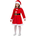 Weihnachtsfrau Kostüm Deluxe für Mädchen