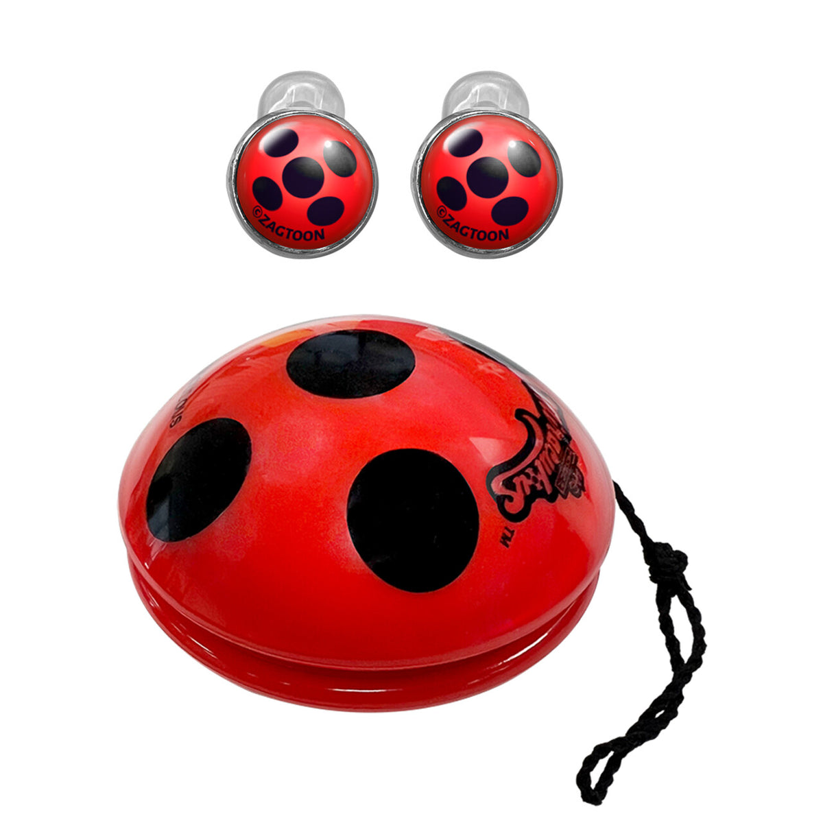 Op deze afbeelding zie je een Accessoires, van het merk Funidelia. Miraculous Ladybug Set Jojo En Oorbellen