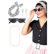 Op deze afbeelding zie je een Accessoires, van het merk Funidelia. Zo Jaren 50 Accessoire Set