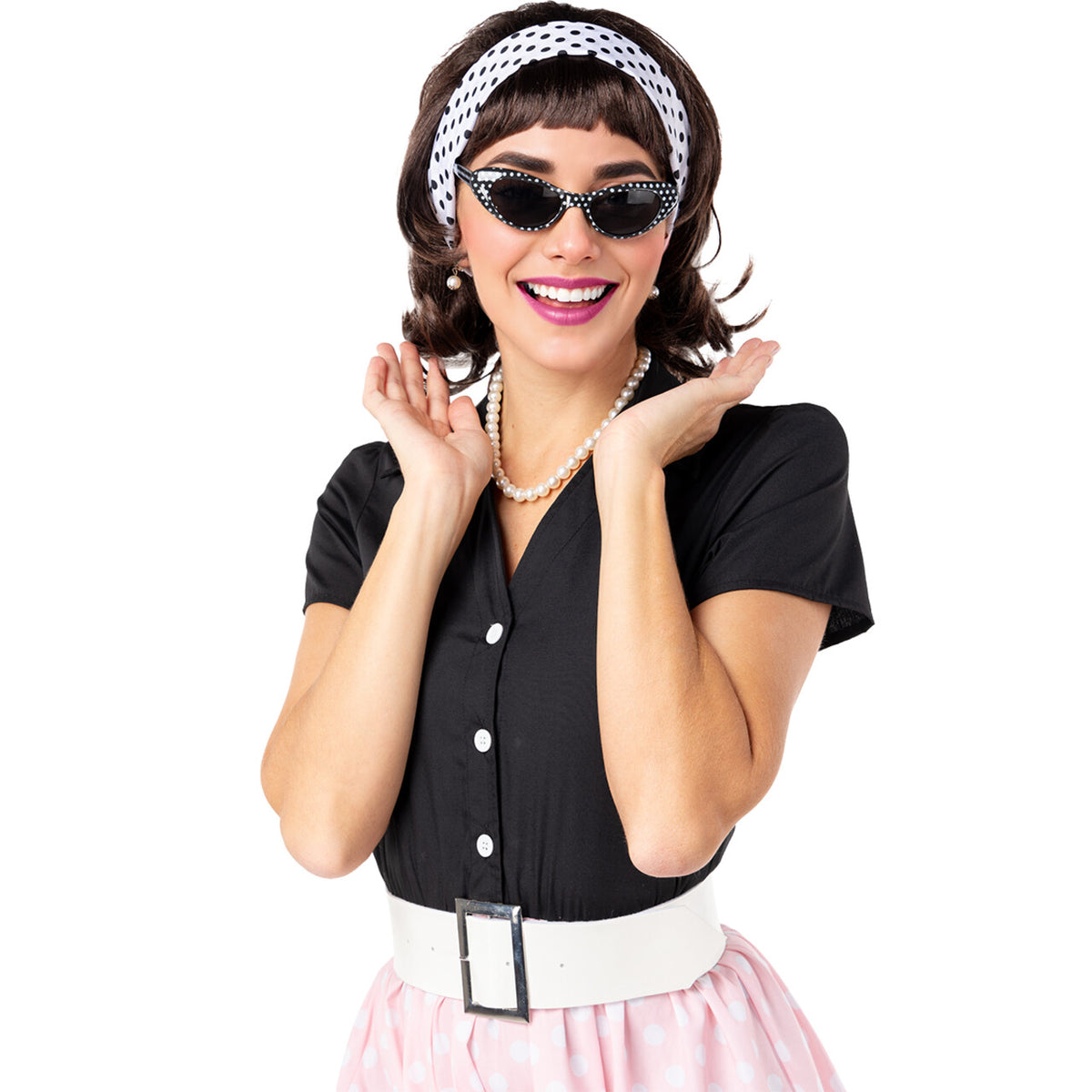 Op deze afbeelding zie je een Accessoires, van het merk Funidelia. Zo Jaren 50 Accessoire Set