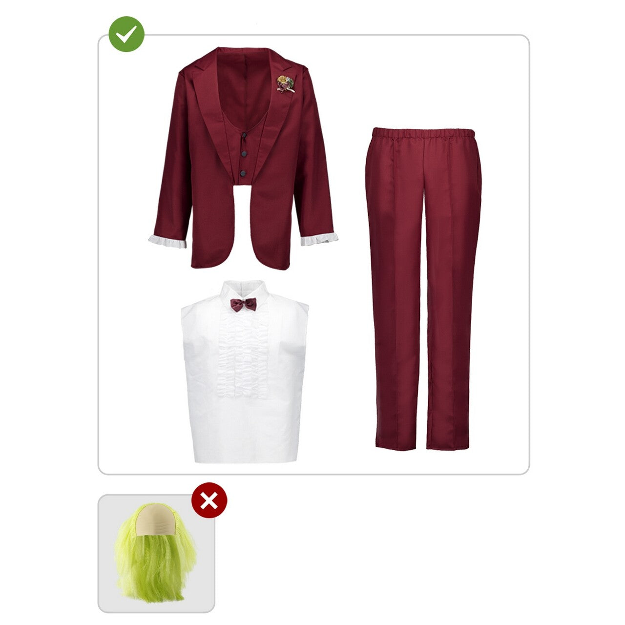 Op deze afbeelding zie je een Kostuums, van het merk Funidelia. Beetlejuice Costume For Men - Beetlejuice Man Kostuum