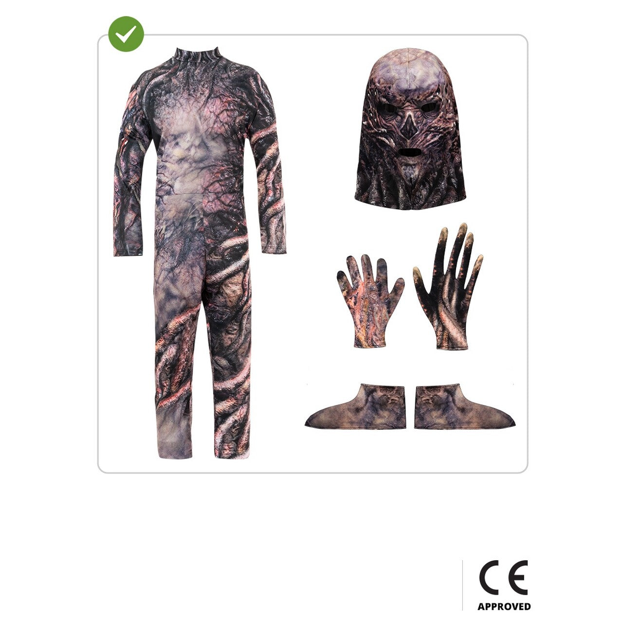 Op deze afbeelding zie je een Kostuums, van het merk Funidelia. Vecna Monster Stranger Things Official Netflix Man Kostuum