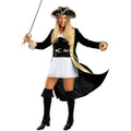 Piratenkapitänin Sasha Fightlove Deluxe Damenkostüm