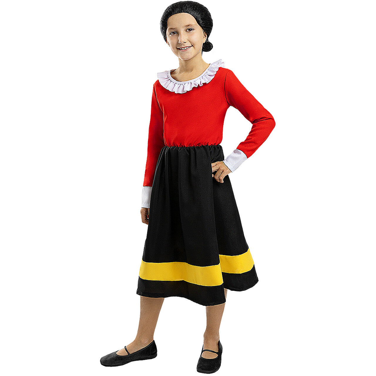 Op deze afbeelding zie je een Kostuums, van het merk Funidelia. Olijfje Vriendin Van Popeye™ Meisje Kostuum