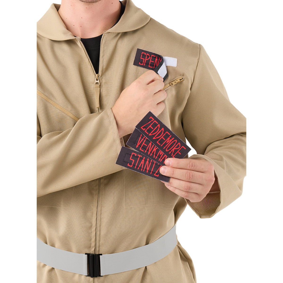 Op deze afbeelding zie je een Kostuums, van het merk Funidelia. Ghostbusters Time To Bust Ghosts Man Kostuum